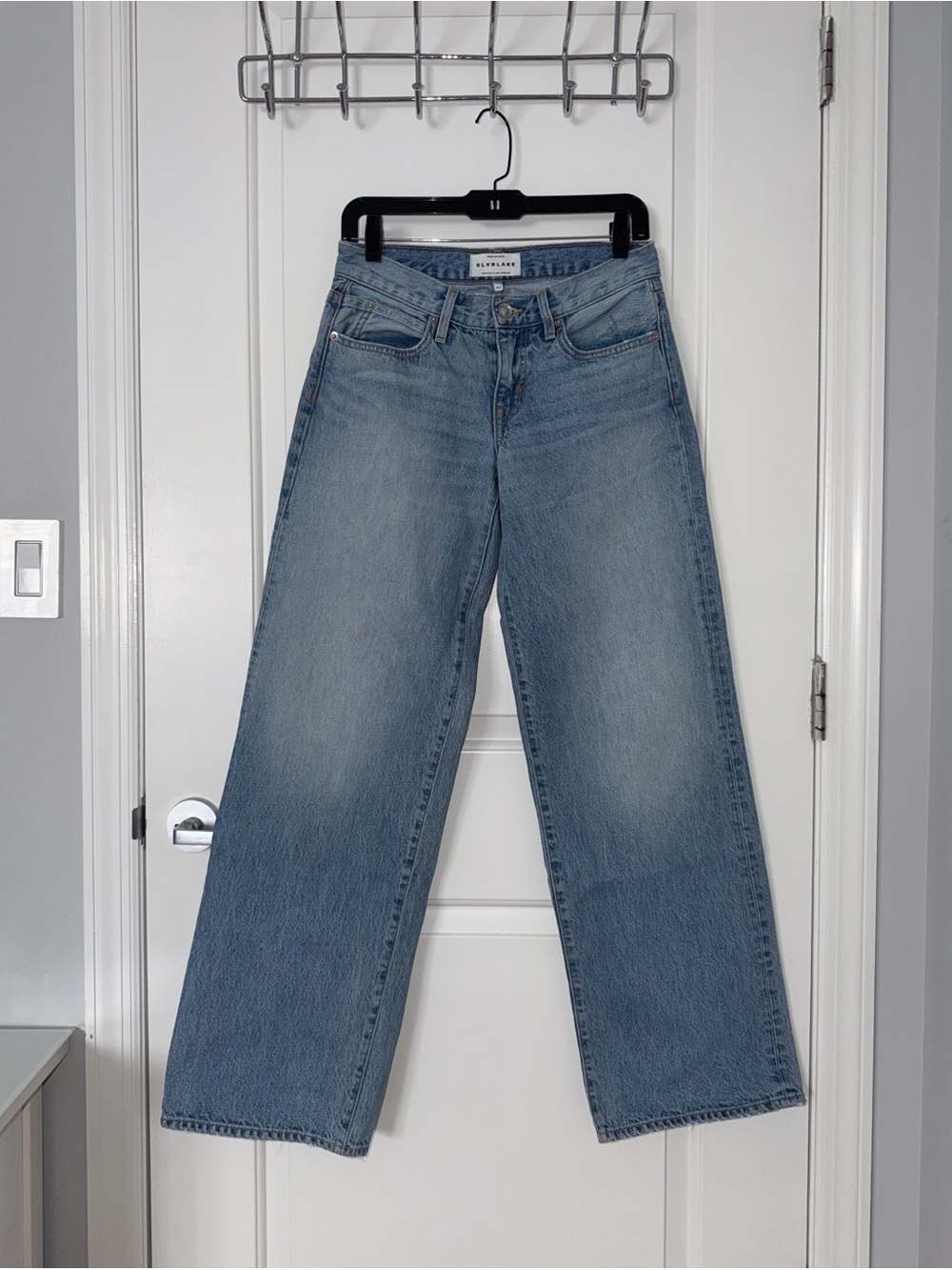 SLVRLAKE Low-Rise Wide-Leg Jeans